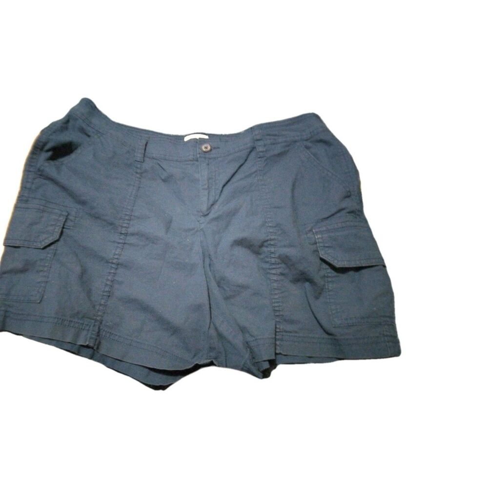 St John's Bay Woman Shorts Size12 Blue Pockets
